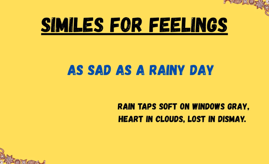Sad similes Expressing Emotions, Sad Like an Empty & More 2 Your paragraph text 3