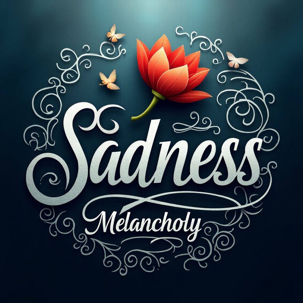 Metaphors for sad Best Emotional Metaphors, Night That Never Ends & More 3 Flux Dev Create a vibrant highcontrast graphic image with bold 2