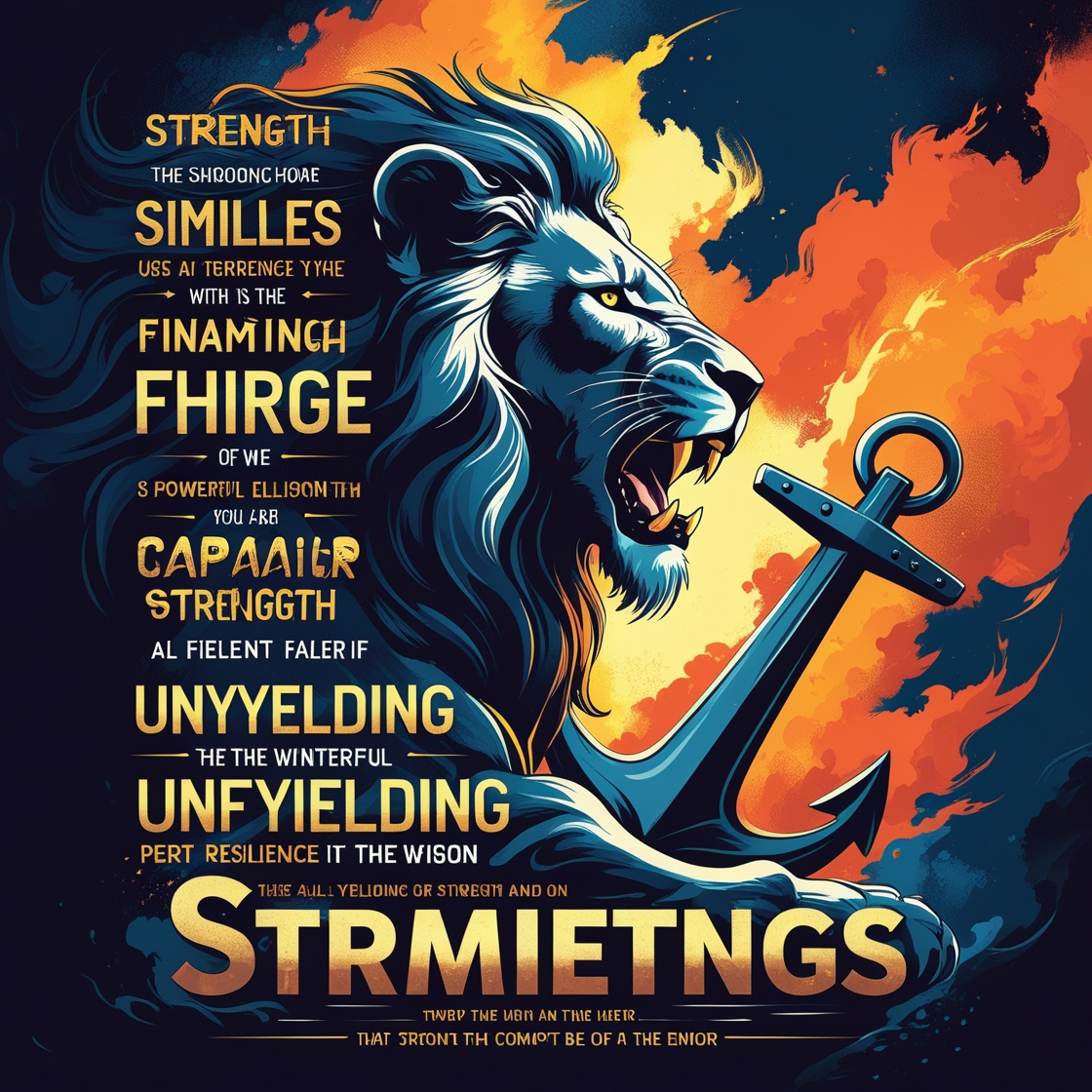 similes for strong